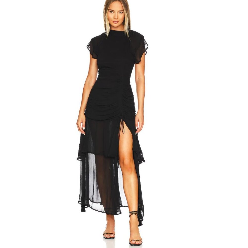 Cleobella Cecilia Midi Dress in Black Size Medium